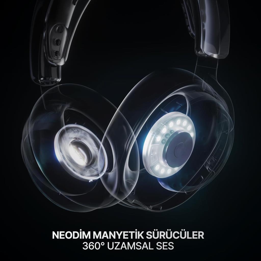 SteelSeries Arctis Nova 7P Gen 2 Beyaz Kablolu/Kablosuz Kulak Üstü Oyuncu Kulaklığı