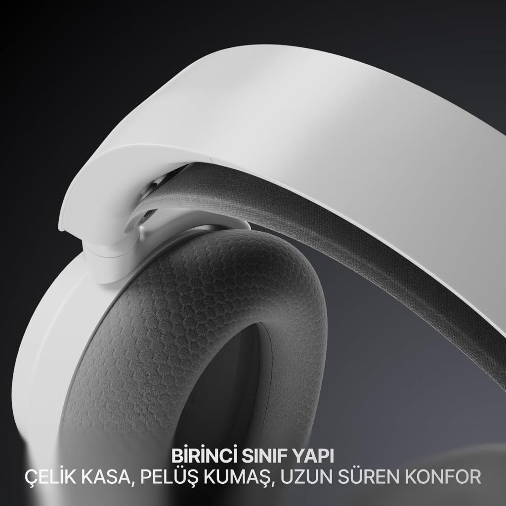 SteelSeries Arctis Nova 7P Gen 2 Beyaz Kablolu/Kablosuz Kulak Üstü Oyuncu Kulaklığı