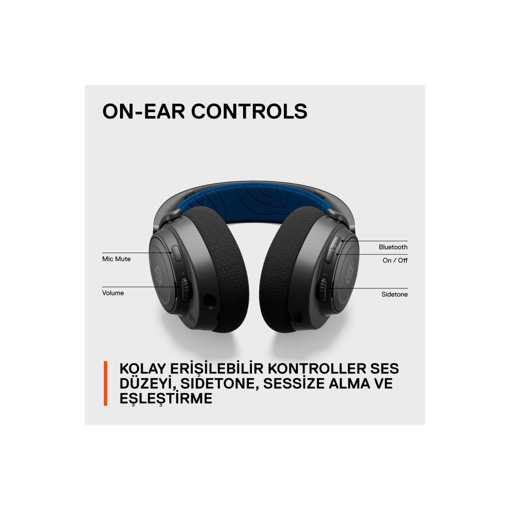 SteelSeries Arctis Nova 7P Kablosuz Mikrofonlu Kulak Üstü Oyuncu Kulaklığı Outlet