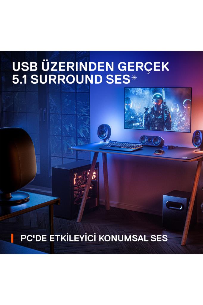 SteelSeries Arena 9 RGB 5+1 Kablosuz Hoparlör Teşhir