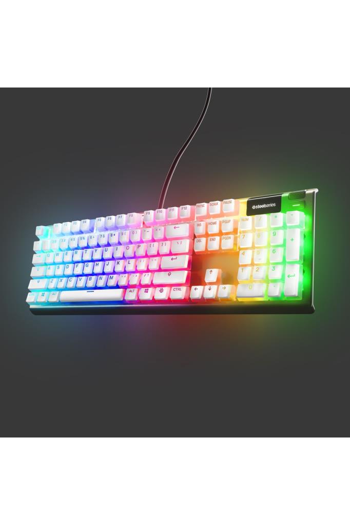 SteelSeries PrismCaps UK Beyaz Tuş Takımı Outlet