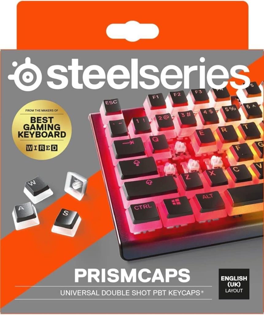 SteelSeries PrismCaps UK Siyah Tuş Takımı - Outlet