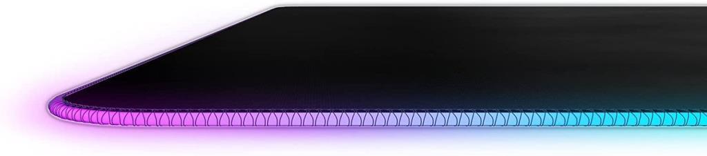 SteelSeries Qck Medium Prism - 2-Zone RGB Lighting - Gaming Mousepad 