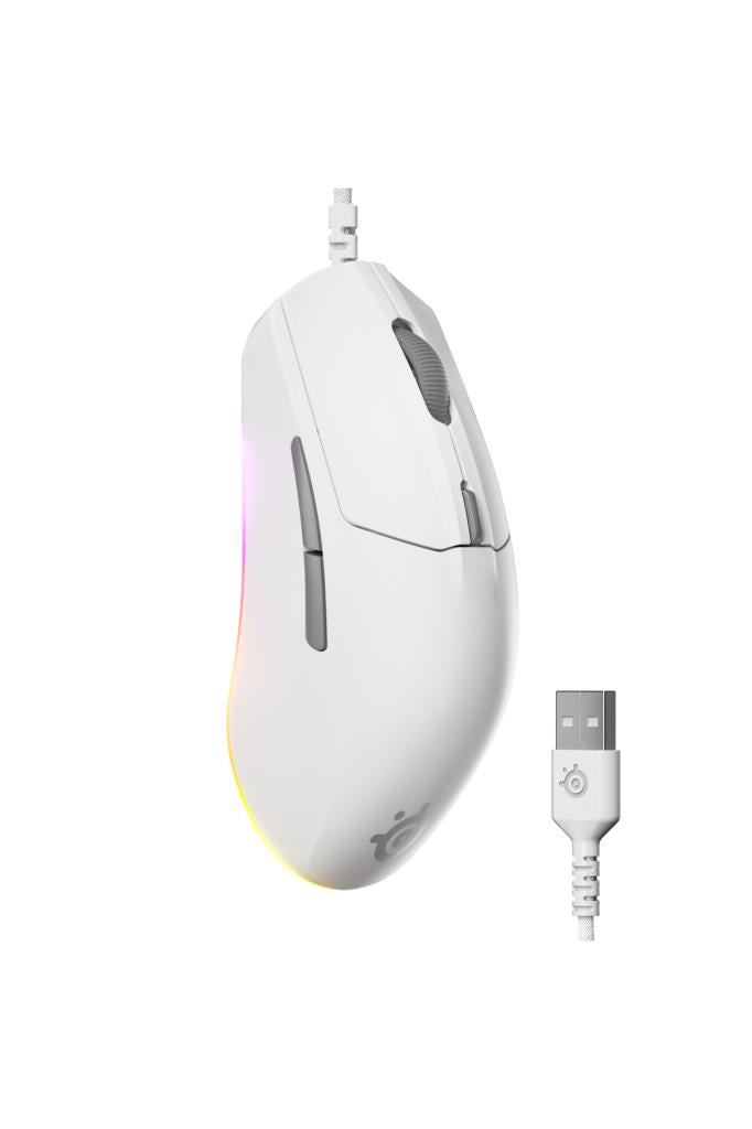 SteelSeries Rival 3 Gen 2 Beyaz RGB Optik Kablolu Oyuncu Mouse Teşhir
