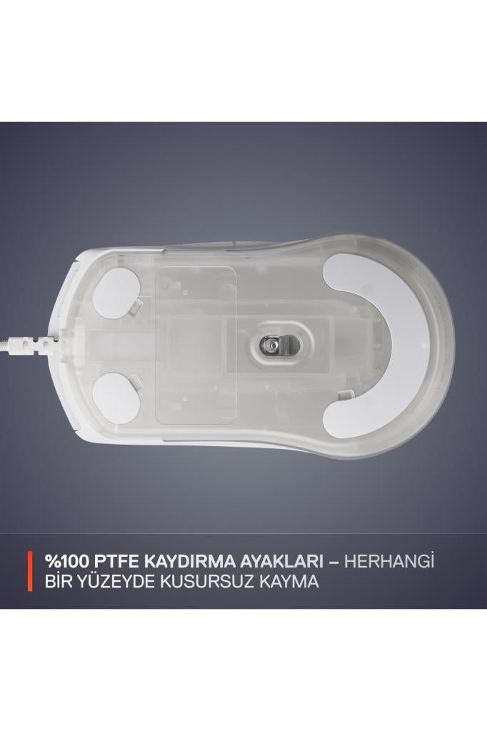 SteelSeries Rival 3 Gen 2 Beyaz RGB Optik Kablolu Oyuncu Mouse Teşhir