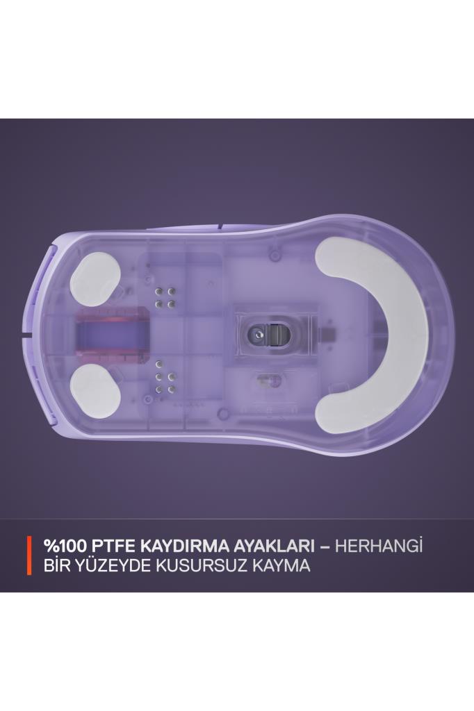 SteelSeries Rival 3 Gen 2 Lila RGB Optik Kablosuz Oyuncu Mouse Teşhir