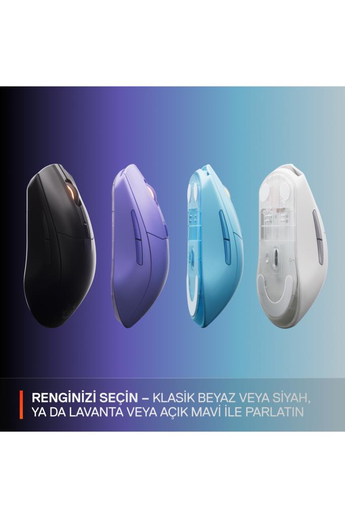 SteelSeries Rival 3 Gen 2 Lila RGB Optik Kablosuz Oyuncu Mouse Teşhir