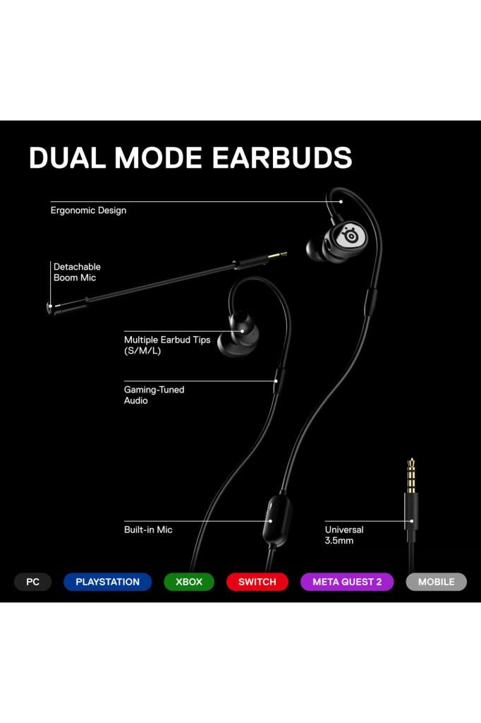 SteelSeries TusQ Kablolu Kulak İçi Oyuncu Kulaklığı Outlet