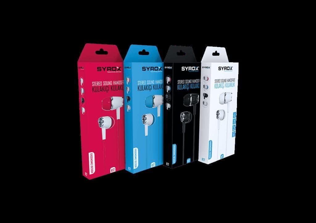 Syrox K17 Kablolu Kulak İçi Kulaklık - Outlet