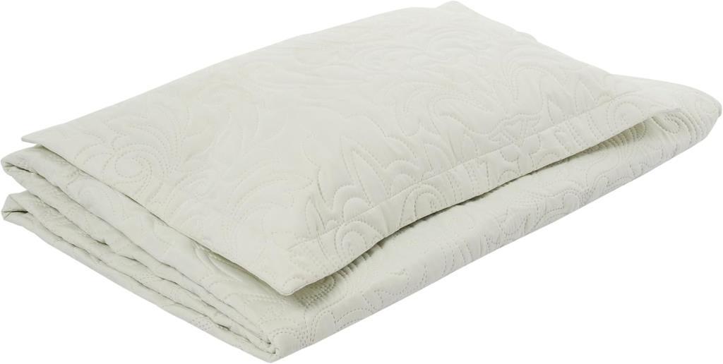 Taç Gala Kendinden DESENLI%100 Polyester Yatak Örtüsü Seti, Ekru, Tek Kişilik - 001-Renkli - 100 x 100 cm