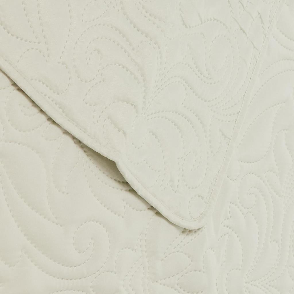 Taç Gala Kendinden DESENLI%100 Polyester Yatak Örtüsü Seti, Ekru, Tek Kişilik - 001-Renkli - 100 x 100 cm