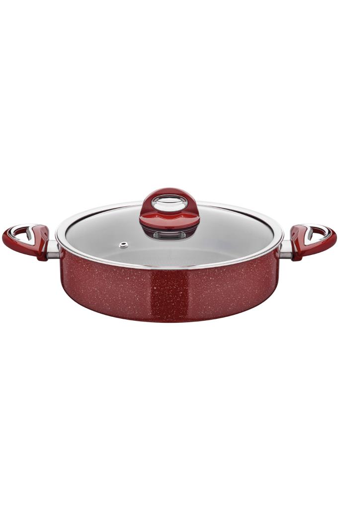 Taç Titan 26 cm Basık Granit Tencere Teşhir