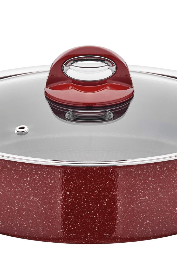 Taç Titan 28 cm Basık Granit Tencere Teşhir