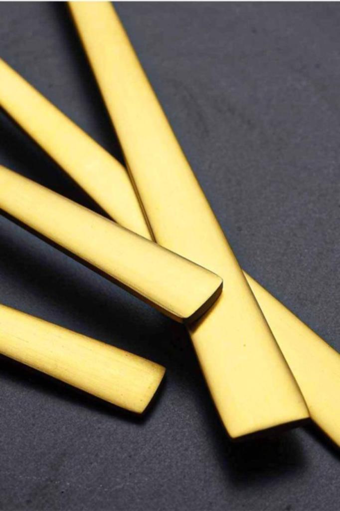 Taç Odion İrena Gold 36 Parça 6 Kişilik Çatal Kaşık Bıçak Takımı Teşhir