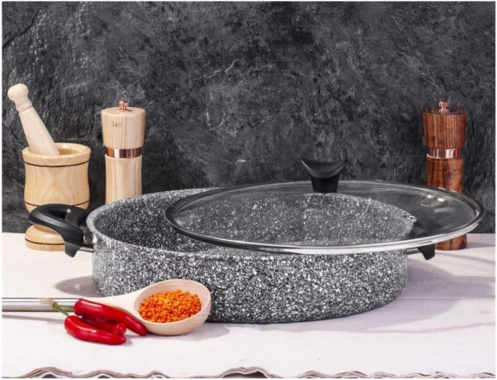 Taç Ultra 32 cm Basık Granit Tencere Outlet