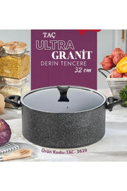 Taç Ultra 32 cm Derin Granit Tencere Outlet