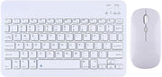 Şık Tasarımlı Bluetooth Kablosuz Klavye ve Mouse Seti (Beyaz) - TEŞHİR