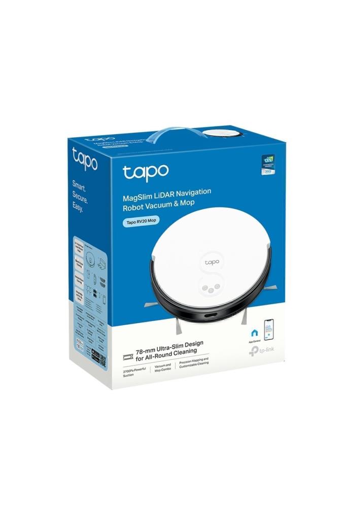 TP-Link Tapo RV20 Mop Akıllı Robot Süpürge Outlet