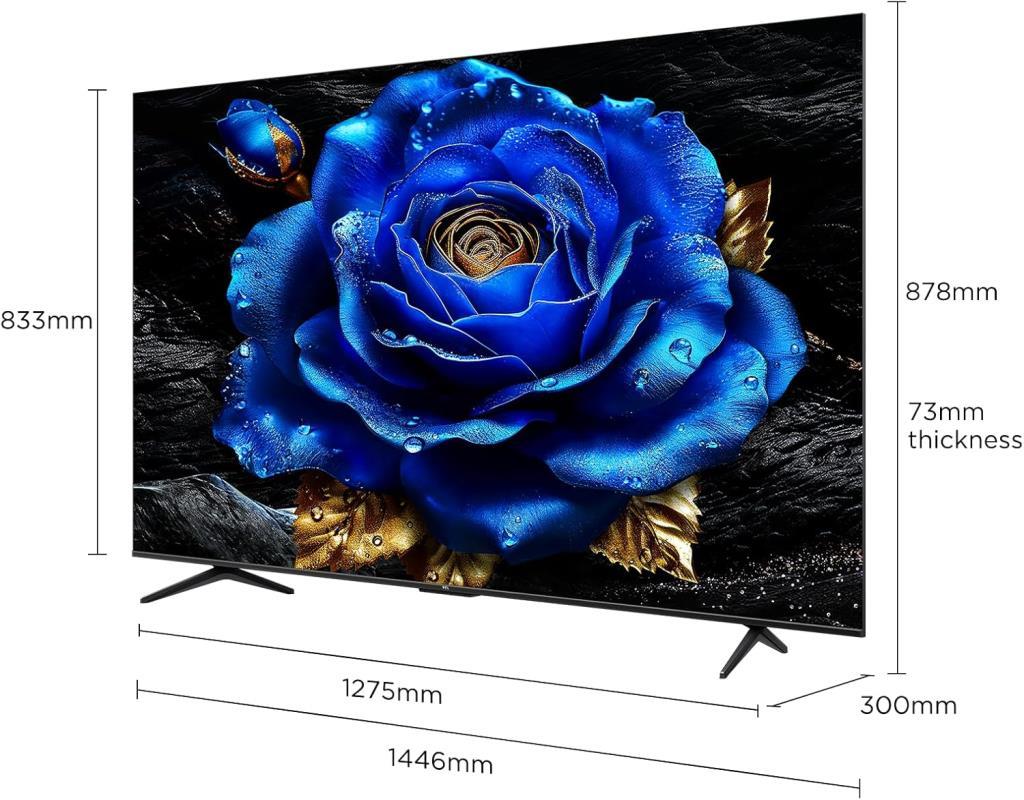 TCL 65T6C 4K Ultra HD 65" 165 Ekran Uydu Alıcılı Google Smart QLED TV Teşhir