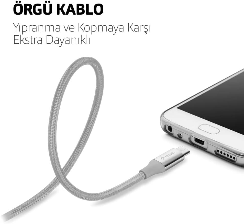 Ttec AlumiCable 1.2 m 2DK11A Altın Micro USB Şarj Kablosu - TEŞHİR