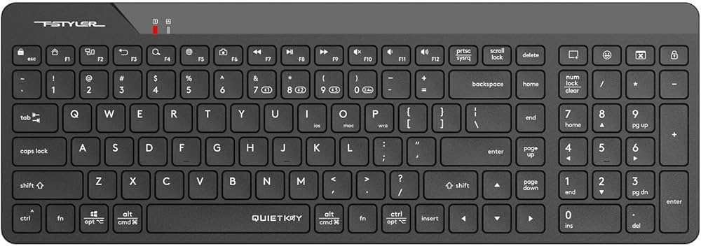 Tech FBK23 As Bluetooth+2.4ghz Kablosuz Q Türkçe Fn-Multimedya Sessiz Ultra Ince Özellikli Emoji Tuşlu ve Uyku Engelle Modlu Siyah Klavye - TEŞHİR