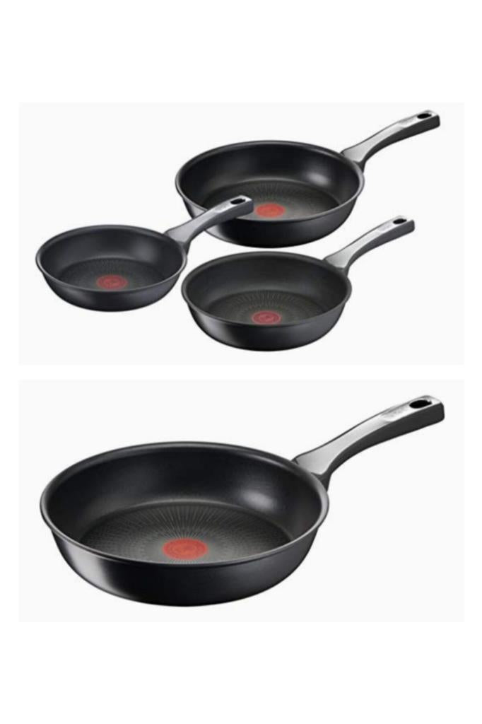 Tefal Titanyum 1X SimpleCook Difüzyon Tabanlı 20-24-28 cm 3'lü Tava Seti Outlet