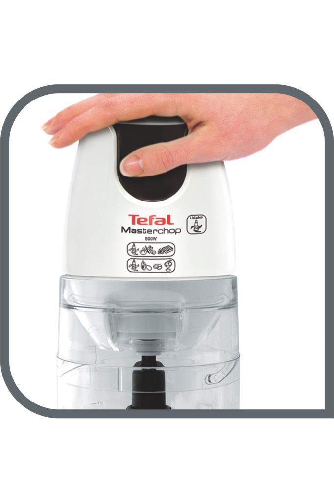 Tefal Masterchop Powelix Maxi XXL 500 W 4 Bıçaklı Doğrayıcı Beyaz