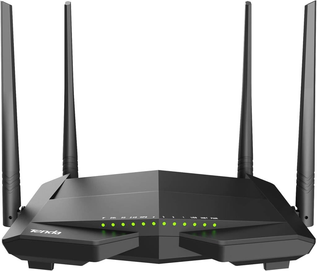Tenda V12 4 Port 1200 Mbps 5GHz VDSL2 Modem - OUTLET