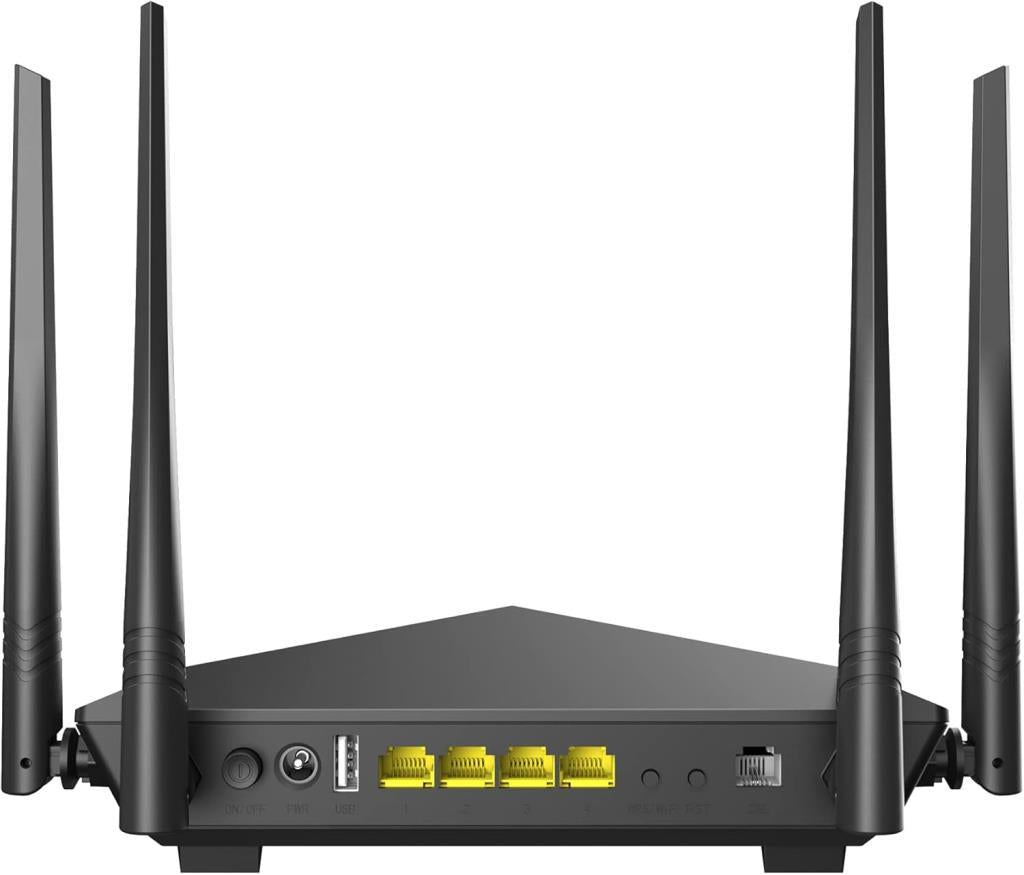 Tenda V12 4 Port 1200 Mbps 5GHz VDSL2 Modem - OUTLET