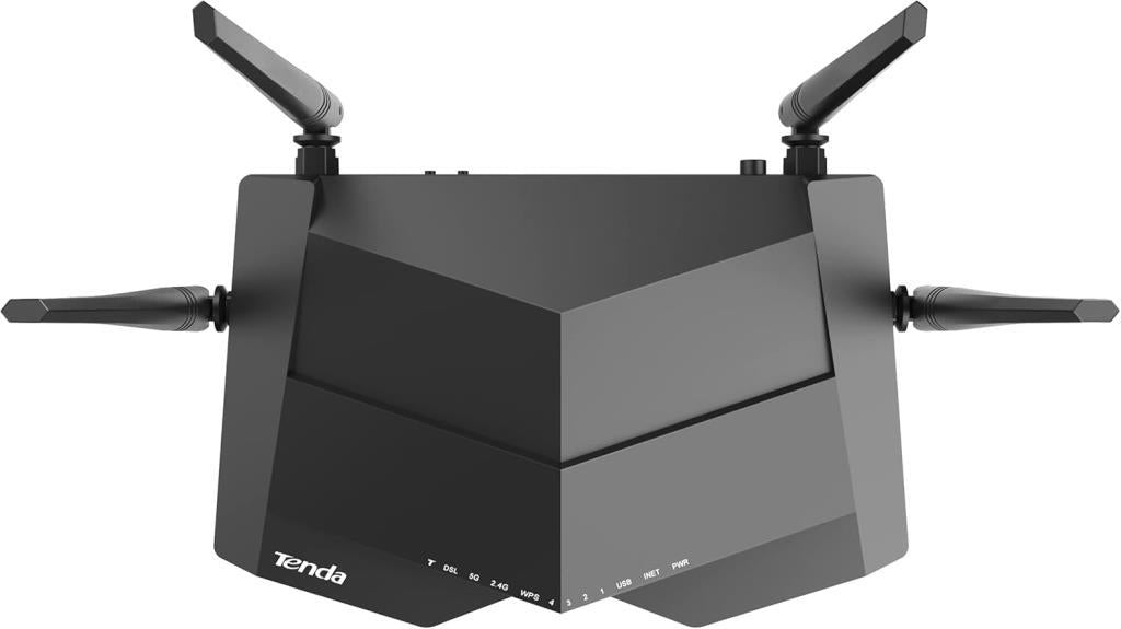 Tenda V12 4 Port 1200 Mbps 5GHz VDSL2 Modem - OUTLET