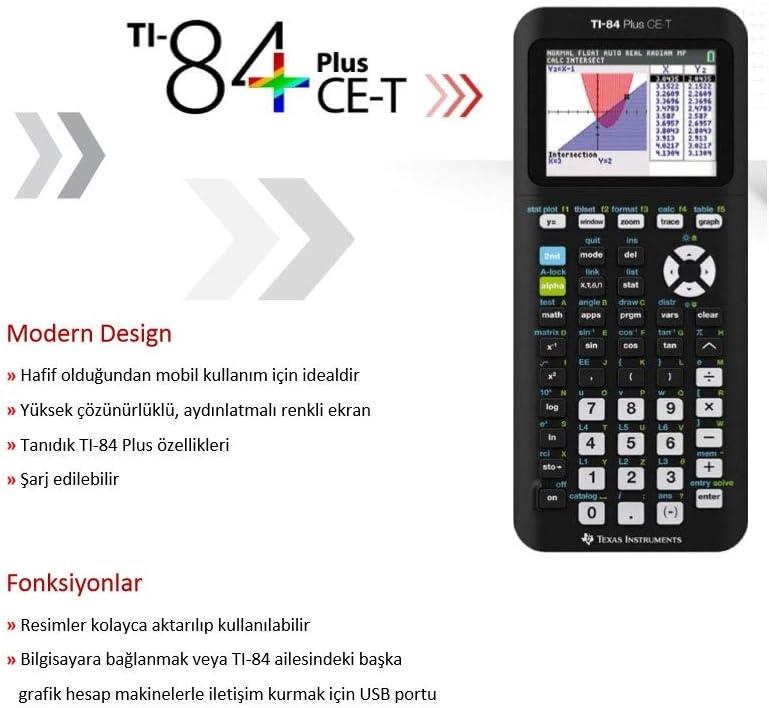 Texas Instruments TI-84 Plus CE-T Python Edition Grafik Bilimsel Hesap Makinesi