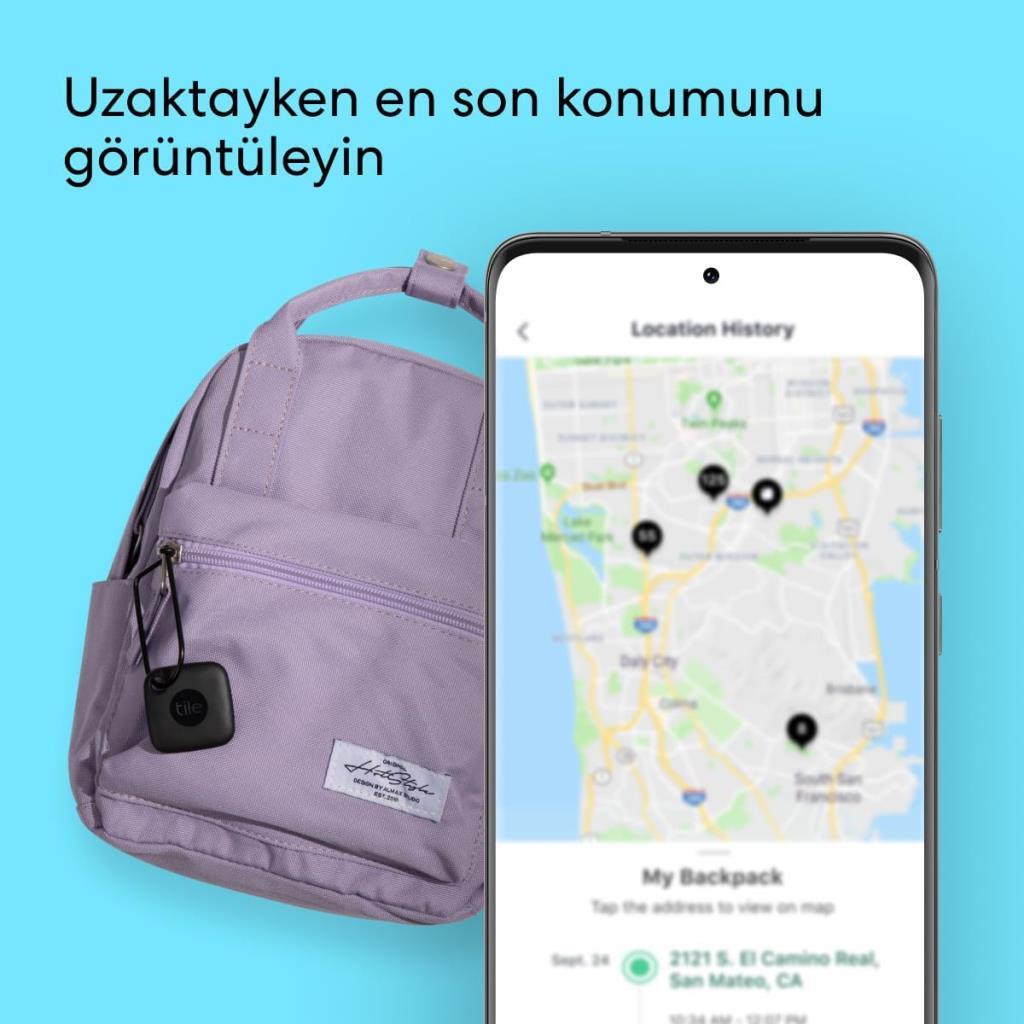 Tile By LIFE360 Mate Siyah 3'lü Paket Eşya Bulma Cihazı - TEŞHİR