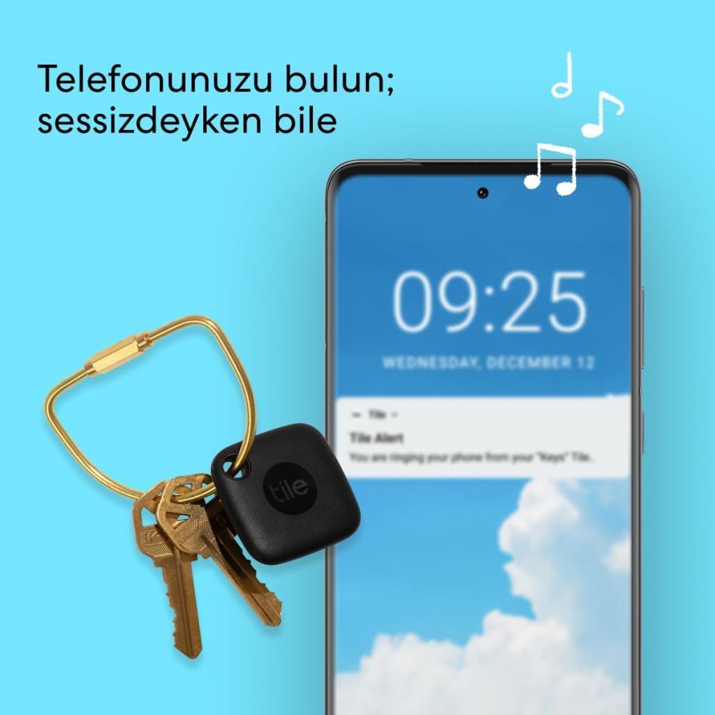 Tile By LIFE360 Mate Siyah 3'lü Paket Eşya Bulma Cihazı - TEŞHİR