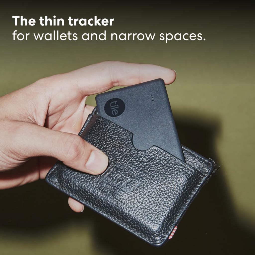 Tile Slim Smart Tag, Siyah  Bluetooth Takip Cihazı - TEŞHİR