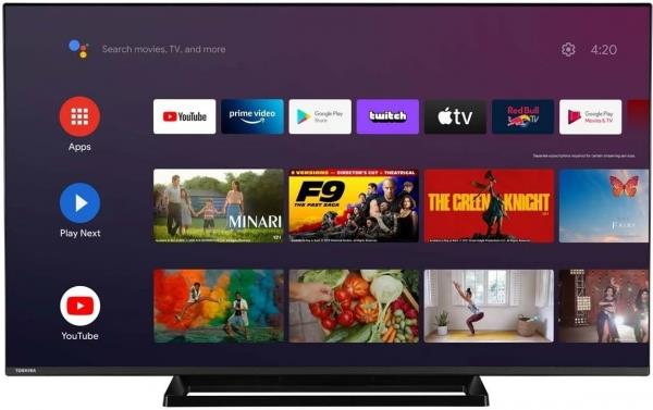 Toshiba 50UA3E63DT 4K Ultra HD 50" 127 Screen Android Smart LED TV with Satellite Receiver - OUTLET