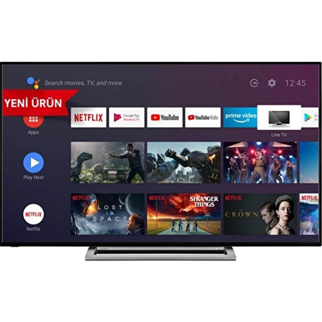 Toshiba 65UA3D63DT 4K Ultra HD 65" 165 Ekran Uydu Alıcılı Android Smart LED TV - OUTLET