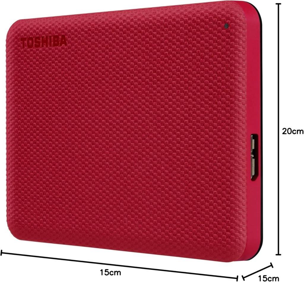 Toshiba Canvio Advance HDTCA10ER3AA Kırmızı USB 3.2 2.5" 1 TB Harici Harddisk Outlet