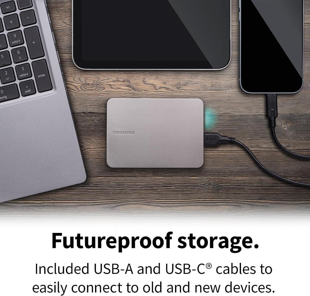 "Toshiba Canvio Flex HDTX210ESCAA USB 3.2 2.5"" 1 TB Harici Harddisk"