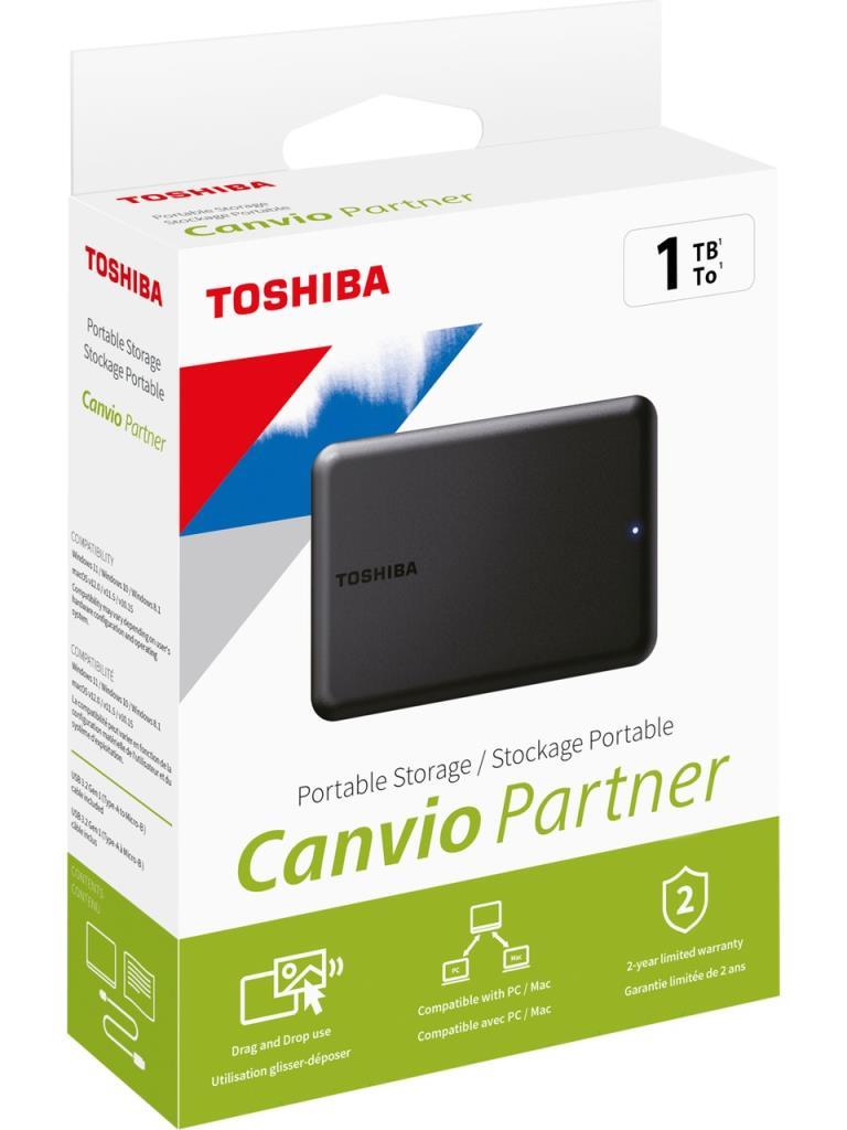 Toshiba Canvio Partner HDTB510EK3AB USB 3.2 2.5" 1 TB Harici Harddisk Outlet