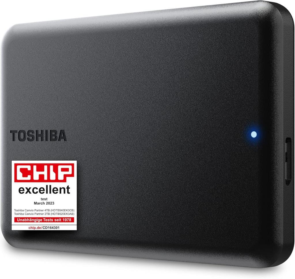 Toshiba Canvio Partner HDTB520EK3AB USB 3.2 2.5" 2 TB Harici Harddisk Teşhir