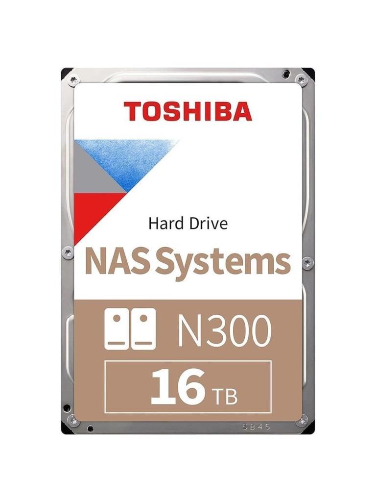 Toshiba N300 HDWG51GUZSVA SATA 3.0 7200 RPM 3.5"" 16 TB Harddisk-OUTLET