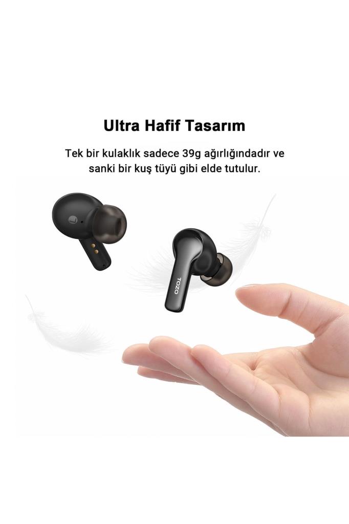 TOZO A00e2 / Agile Pots Ip-x5 Suya Dayanıklı Dokunmatik Kontrol Kablosuz 5.3 Bluetooth Kulaklık - OUTLET
