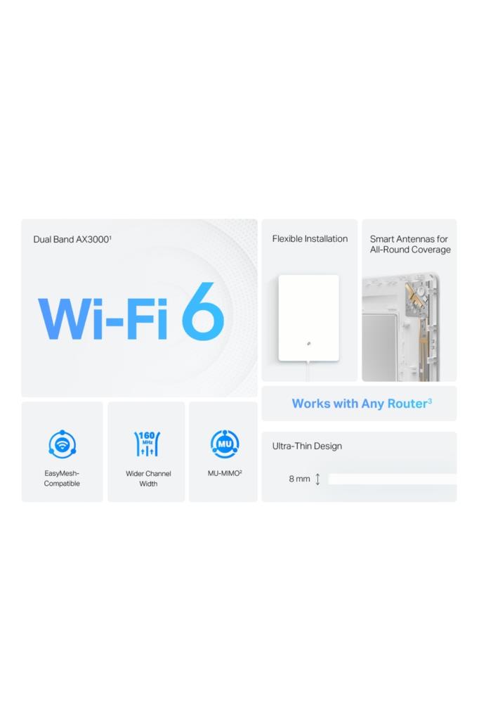 Tp-Link Archer Air E5 AX3000 Dual-Band WiFi 6 EasyMesh Menzil Genişletici