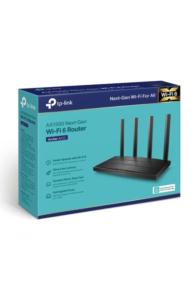TP-Link Archer AX12 AX1500 1500 Mbps Router