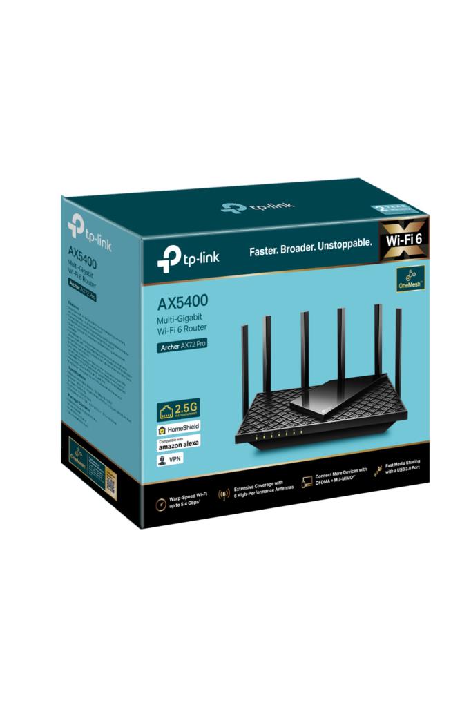 TP-Link Archer AX72 Pro 4 Port 5400 Mbps Router Teşhir