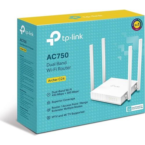 TP-Link Archer C24 AC 750 Mbps Dual-Band Wi-Fi Access Router