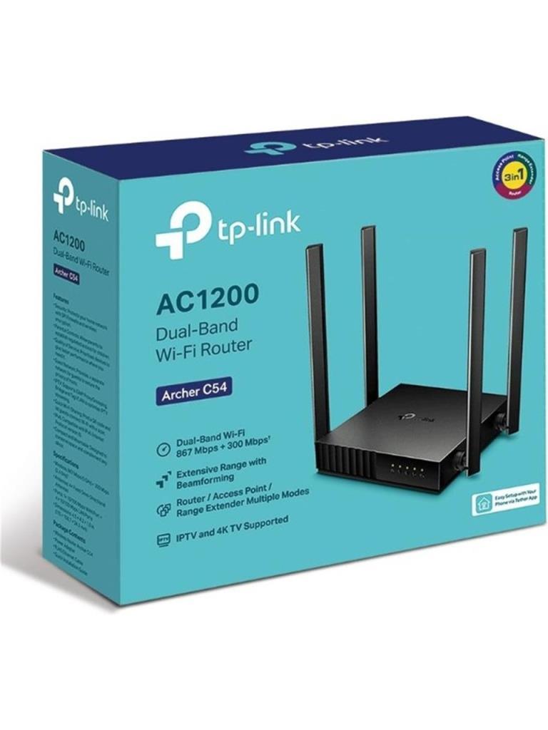 TP-Link Archer C54 4 Port 1200 Mbps Router Teşhir
