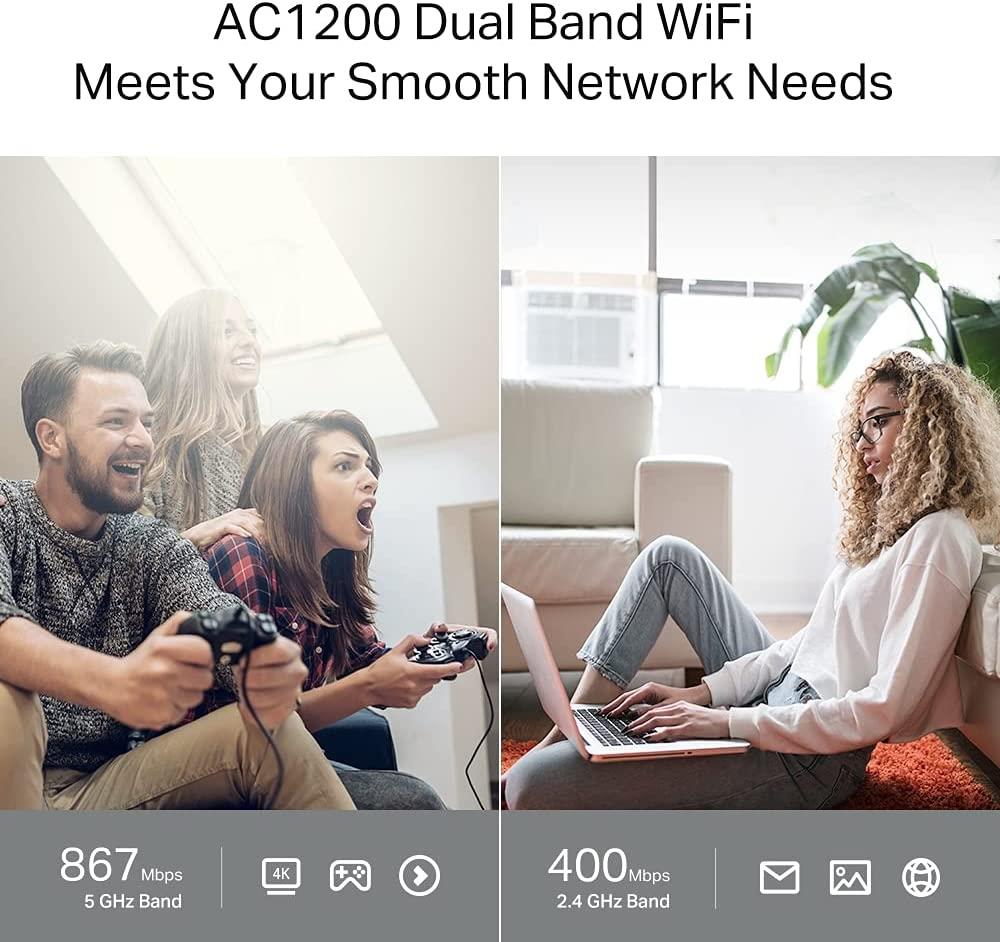 TP-Link Archer C64 4 Port 1200 Mbps Router