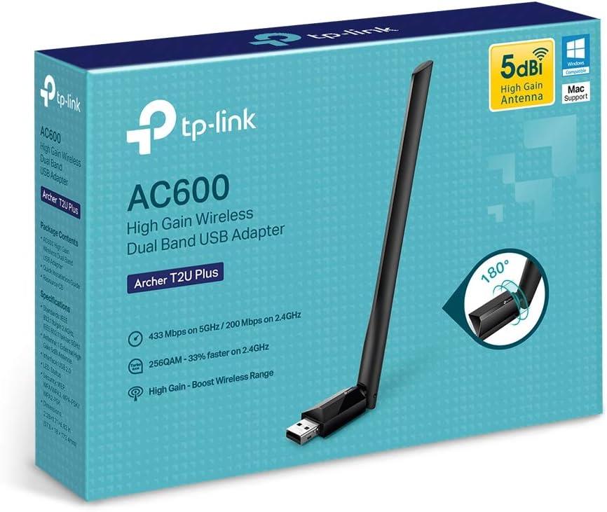 TP-Link Archer T2U Plus 600 Mbps Kablosuz Ağ Adaptörü - Teşhir
