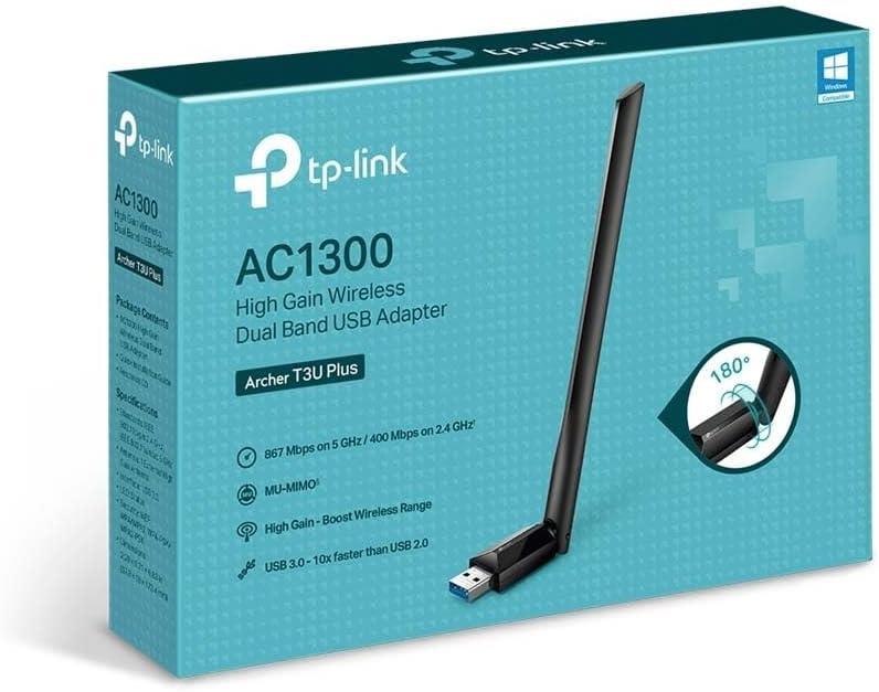 TP-Link Archer T3U Plus 1300 Mbps Wireless Network Adapter Display